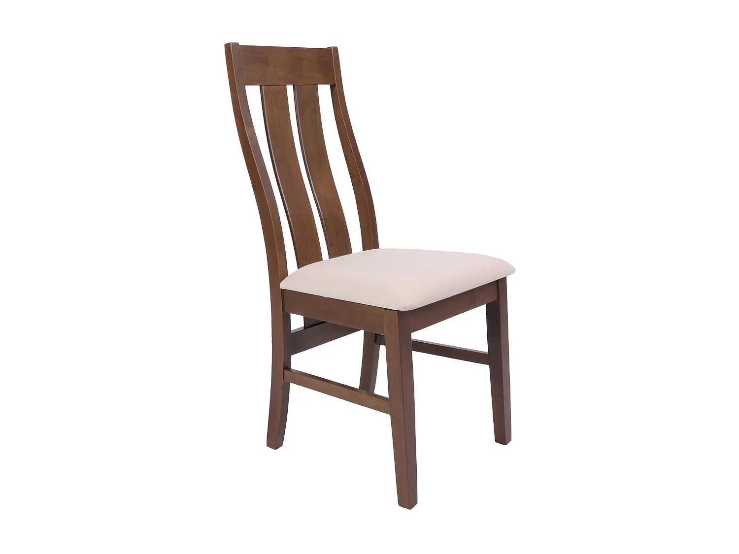 MCW-M58 eetkamerstoel (set van 6),  donker frame, crème