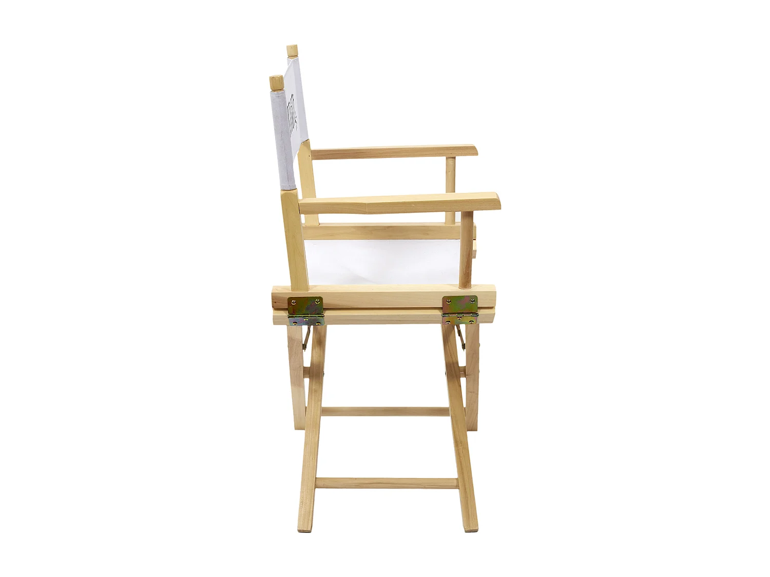 Regiestuhl aus Holz und Stoff The office