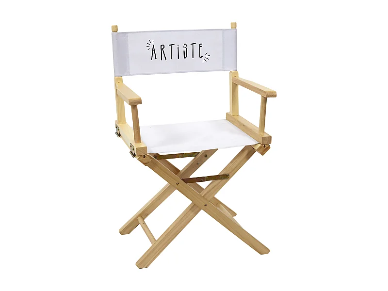 Chaise Directeur Artist Blanc, Marron