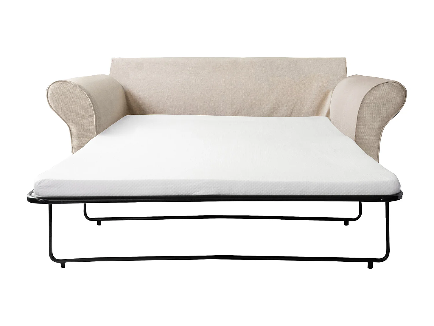 Canapé 3 places convertible beige OSCAR - HAPPY GARDEN