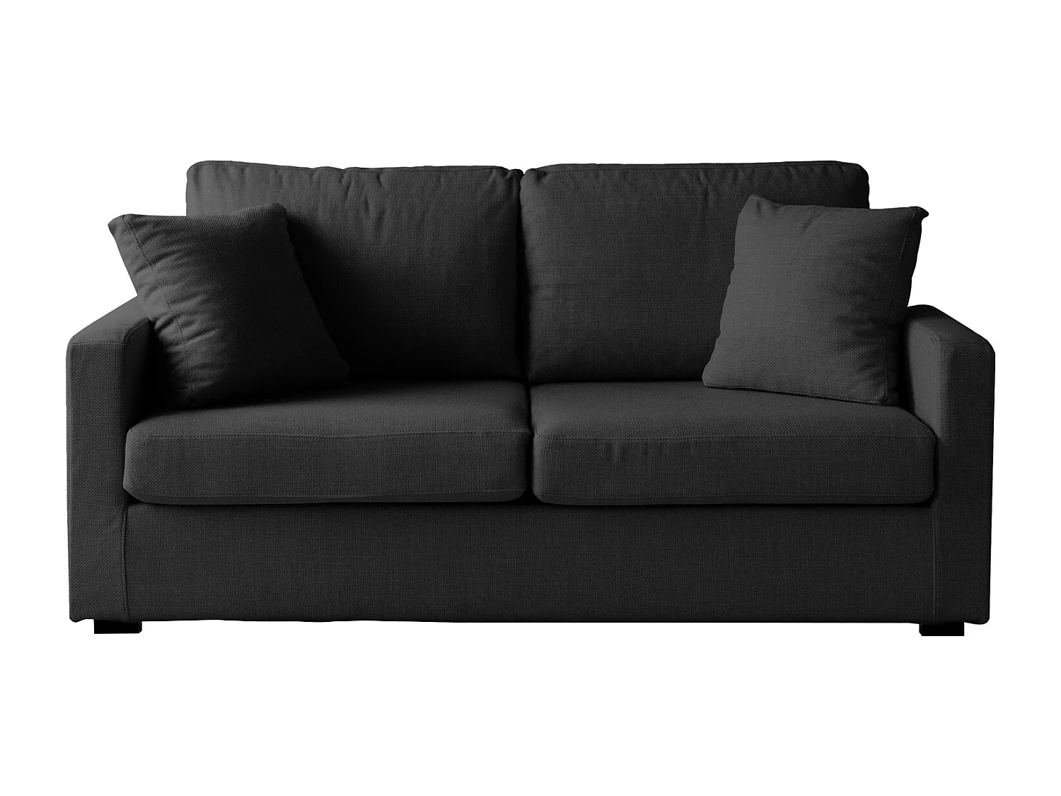 Canapé 3 places convertible gris BASTIEN - HAPPY GARDEN