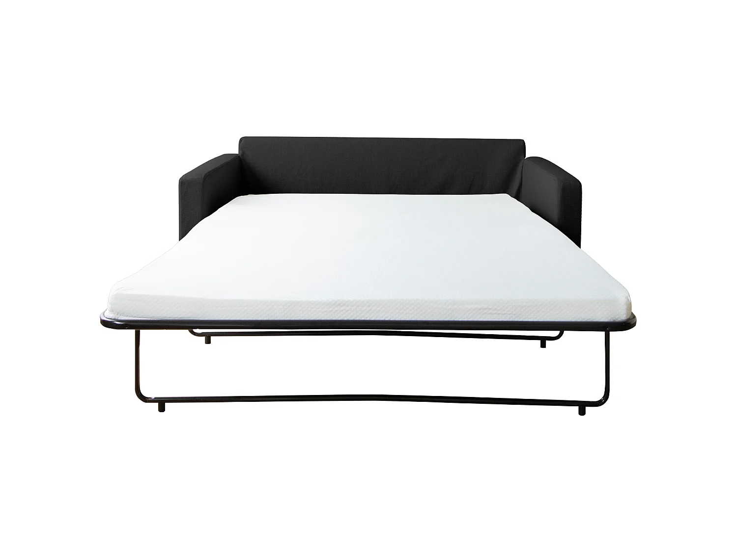 Canapé 3 places convertible gris BASTIEN - HAPPY GARDEN