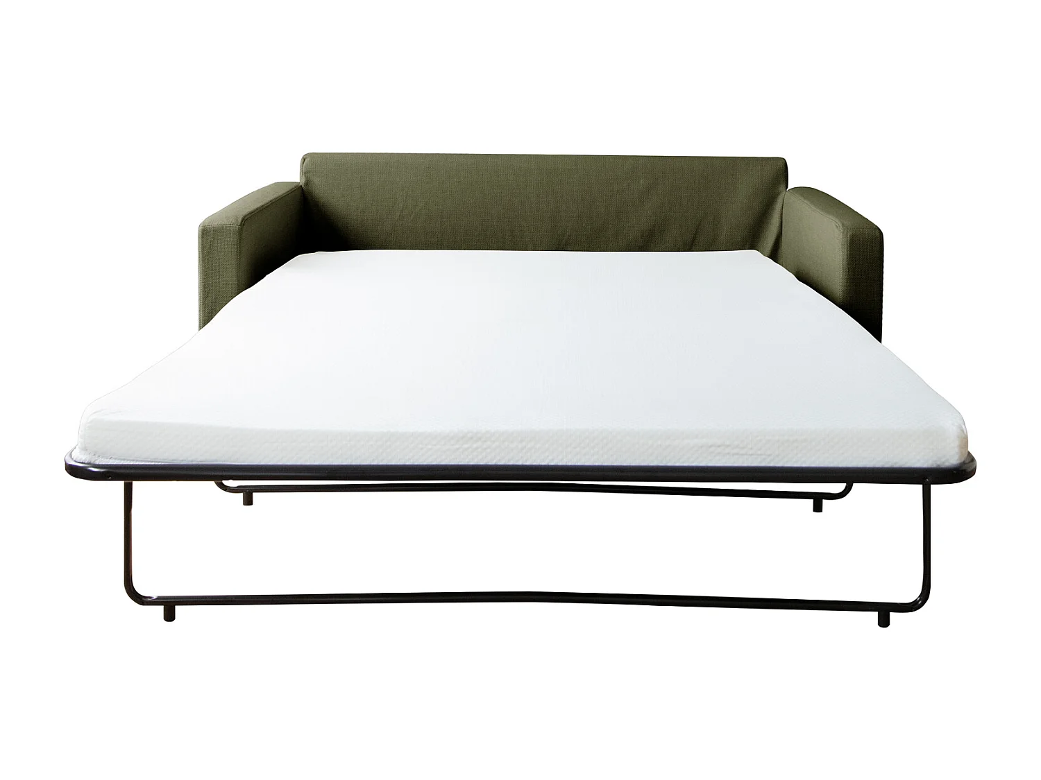 Canapé 3 places convertible vert BASTIEN - HAPPY GARDEN