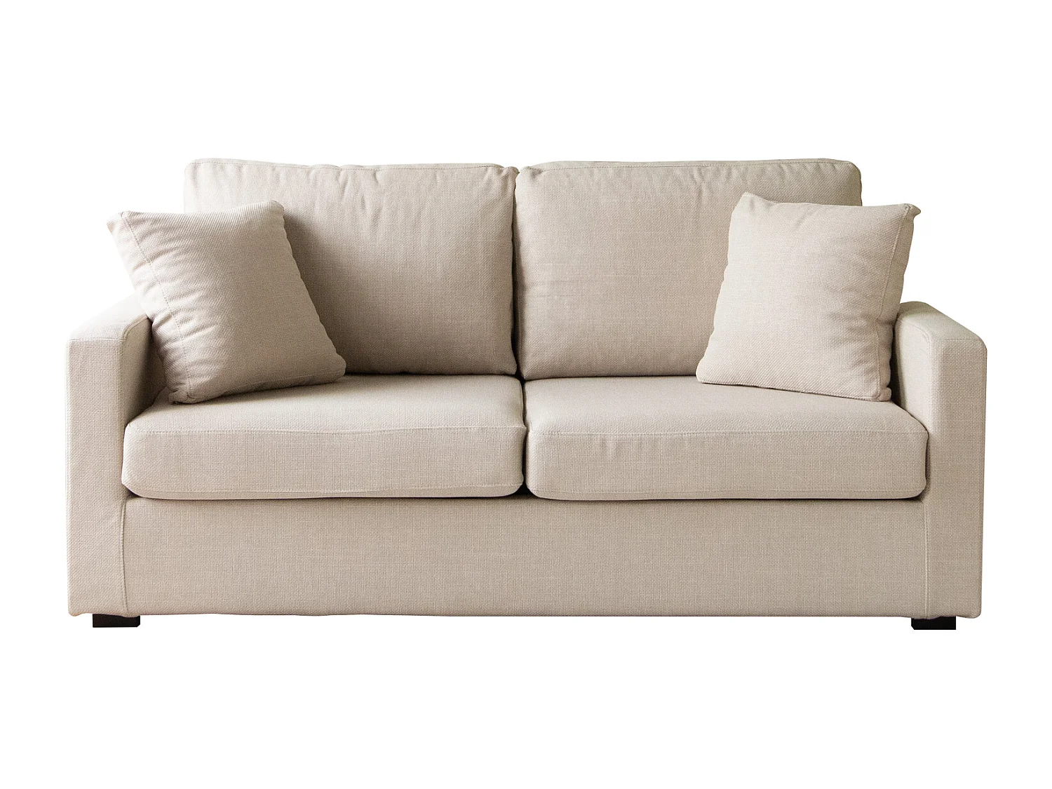 Canapé 3 places convertible beige BASTIEN - HAPPY GARDEN