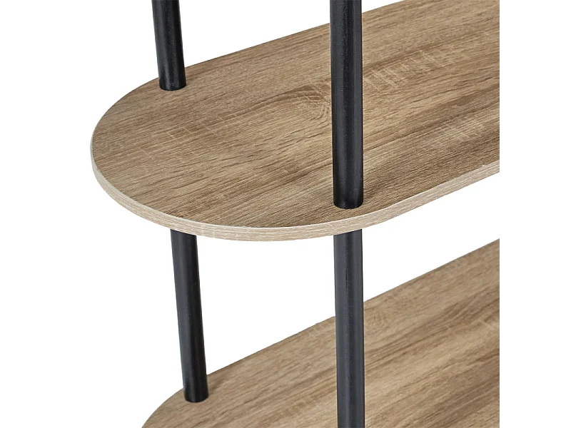 Etagere Cobe H79cm Marron, Noir