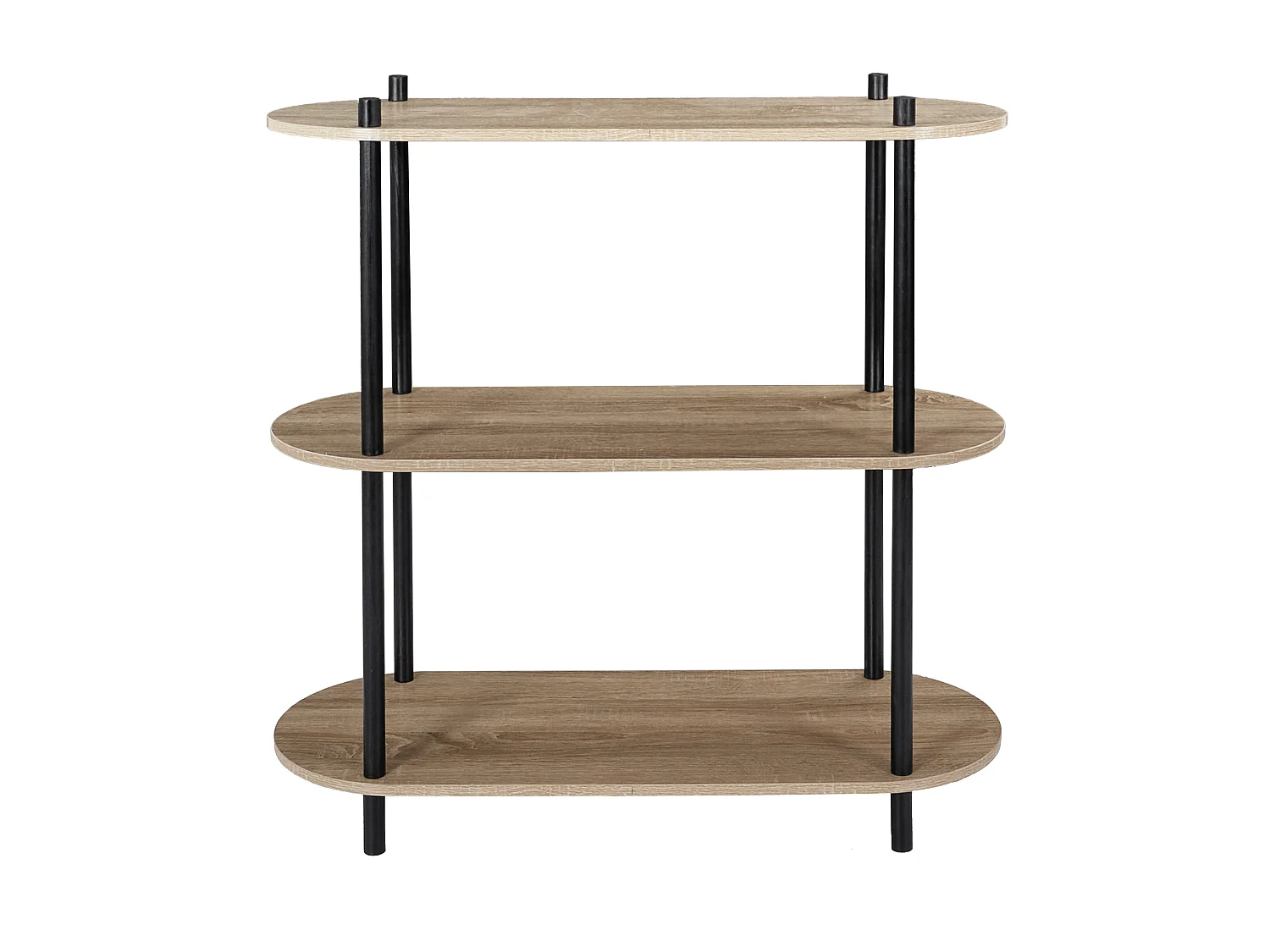 Etagere Cobe H79cm Marron, Noir