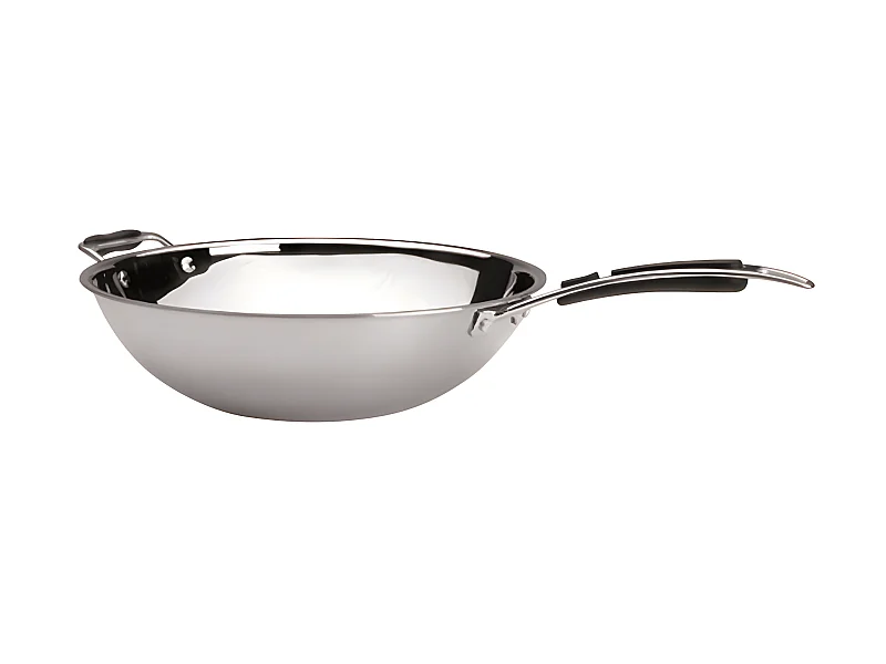 Wok Tri-Metal 36cm 5.5L - Antiaanbaklaag en Ergonomisch Handvat