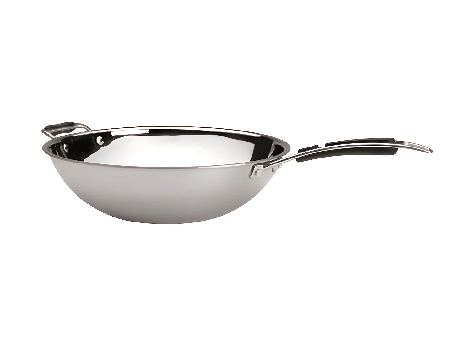 Wok Tri-Metal 36cm 5.5L - Antiaanbaklaag en Ergonomisch Handvat