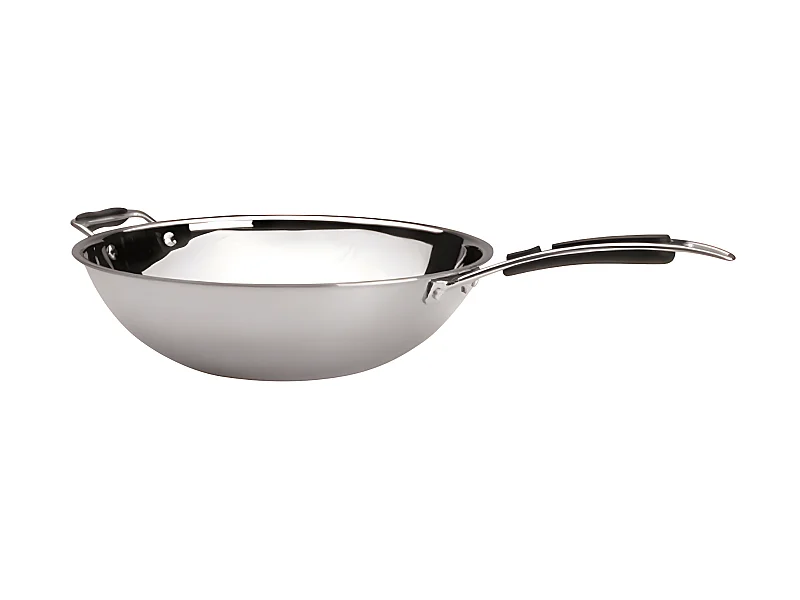 Wok Tri-Metal 36cm 5.5L - Antiaanbaklaag en Ergonomisch Handvat