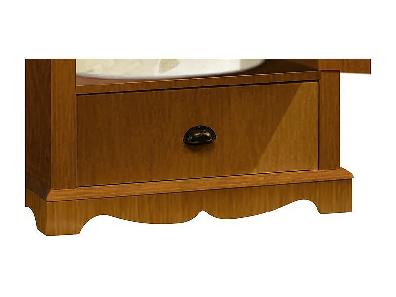 Bonnetière Pin Massif Miel Style Anglais 4 Niches L 70 H 186 P 42 cm