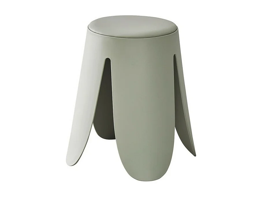 Tabouret OSTIN coloris Gris-Vert, grâce a son design atypique il s'adapte a tous types de salon
