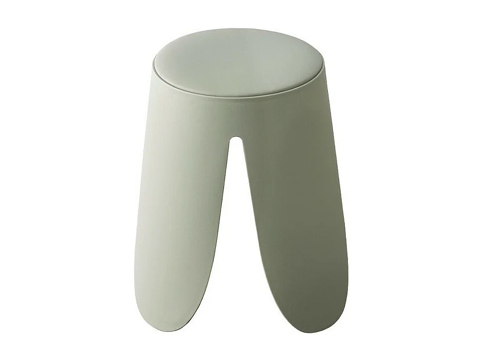 Tabouret OSTIN coloris Gris-Vert, grâce a son design atypique il s'adapte a tous types de salon