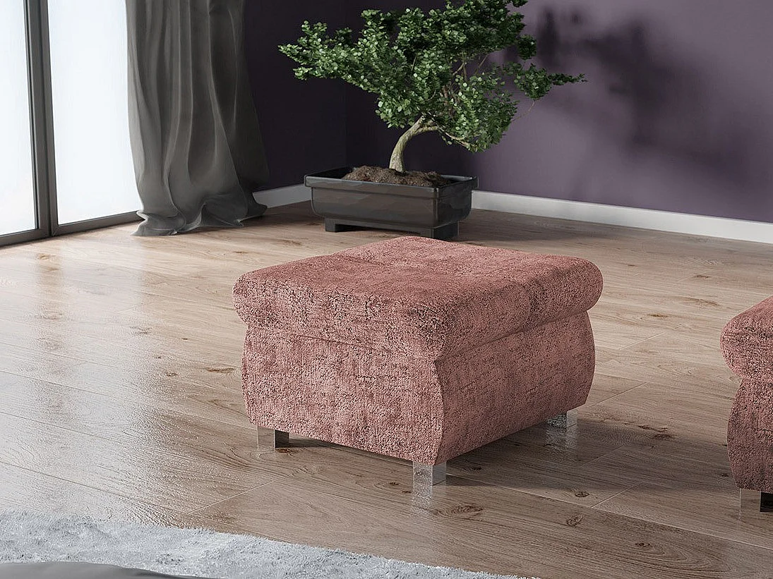Pufe Comfivo 122, Rosé, Tecido, 4x6x6cm
