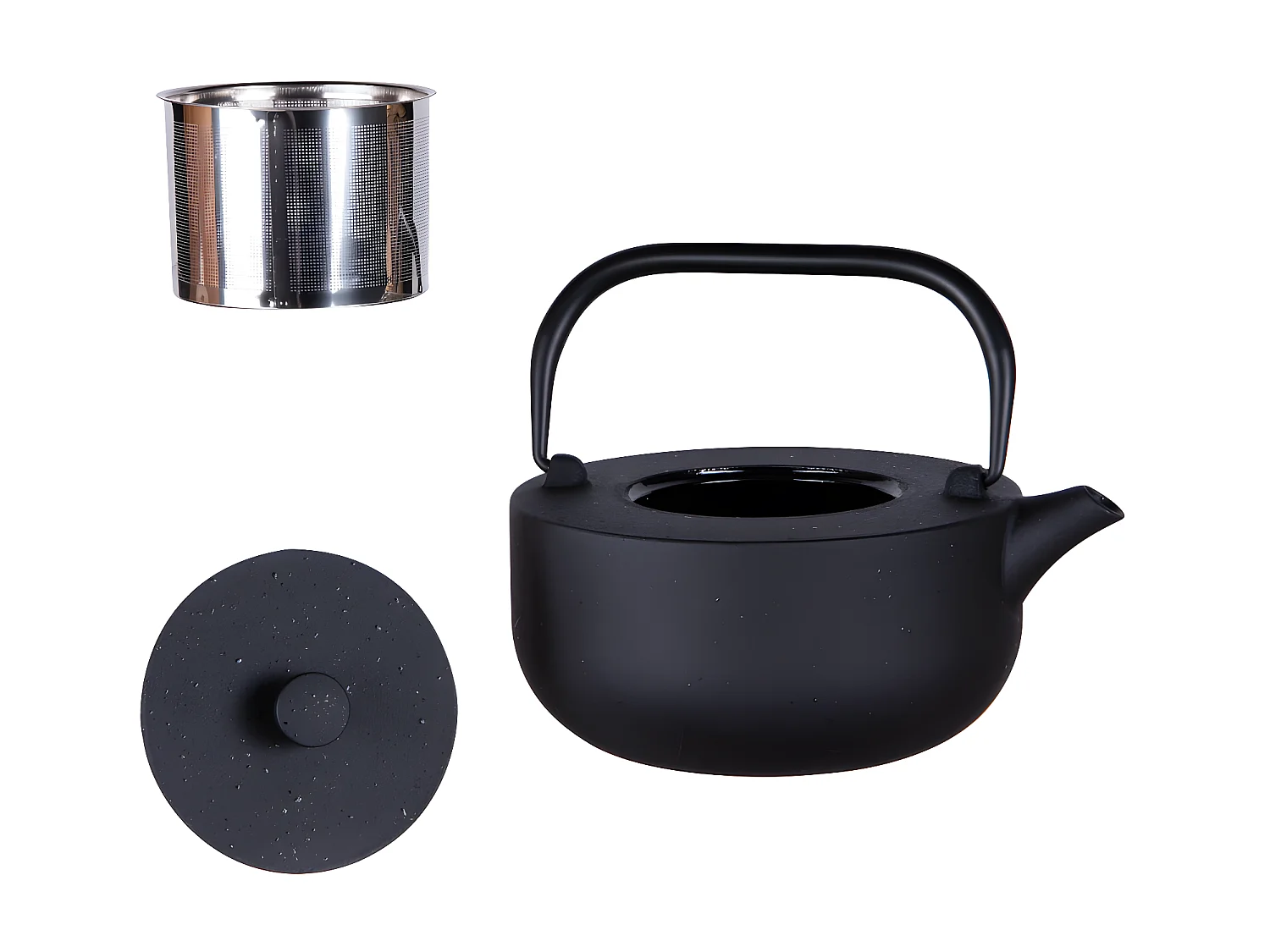 Théière en fonte Fuji 1,2 L noir