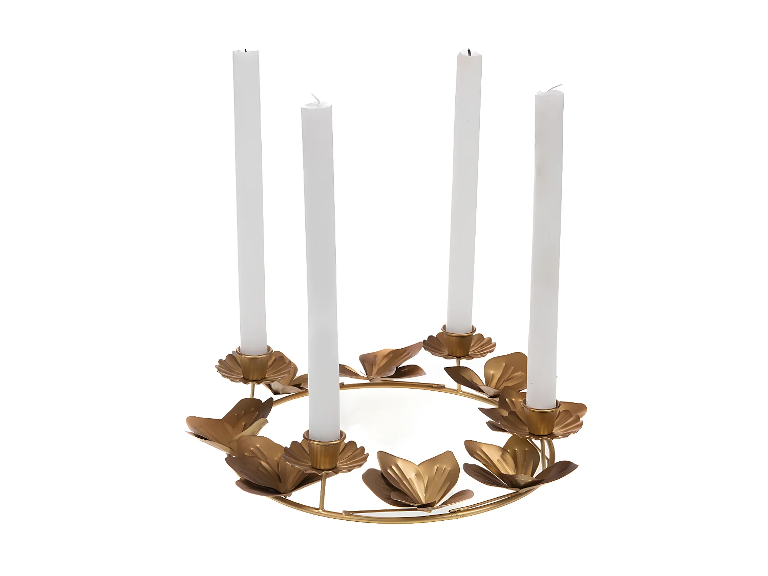 Bougeoir couronne feuillage