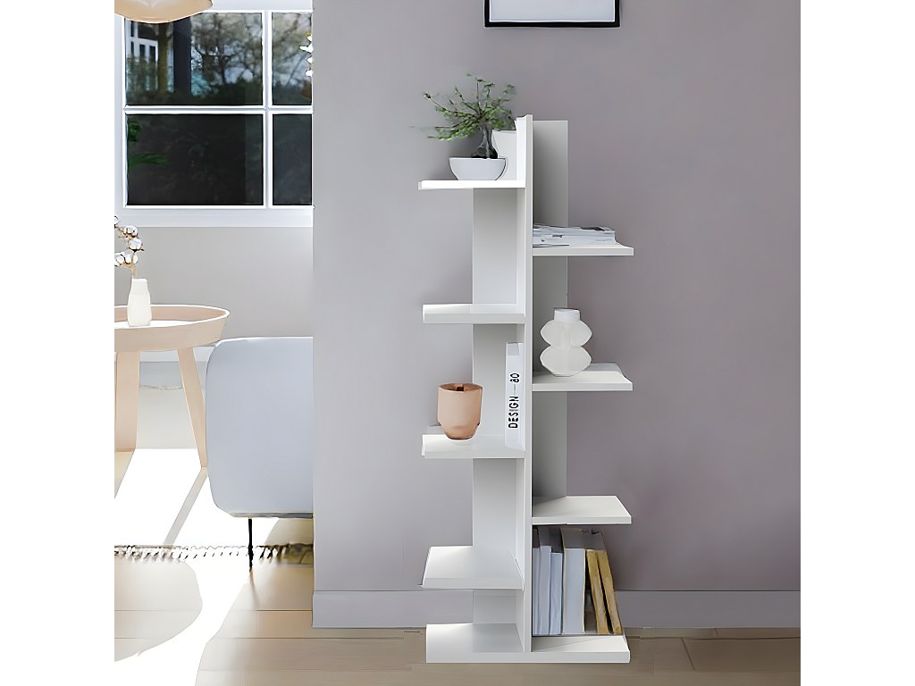 Étagère à Poser sur Bureau à 3 Niveaux, Bibliothèque de Bureau 94 x 25,4 x 79,2 cm, Organisateur de Bureau avec 2 Tiroirs en Tissu, Support de Rangement Stable pour Maison