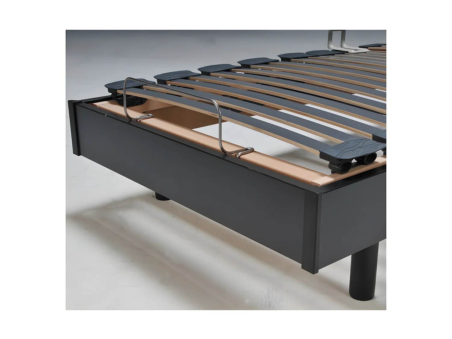 Ensemble 2 sommiers relaxation électrique FLEXPUR 80x200 / Noir