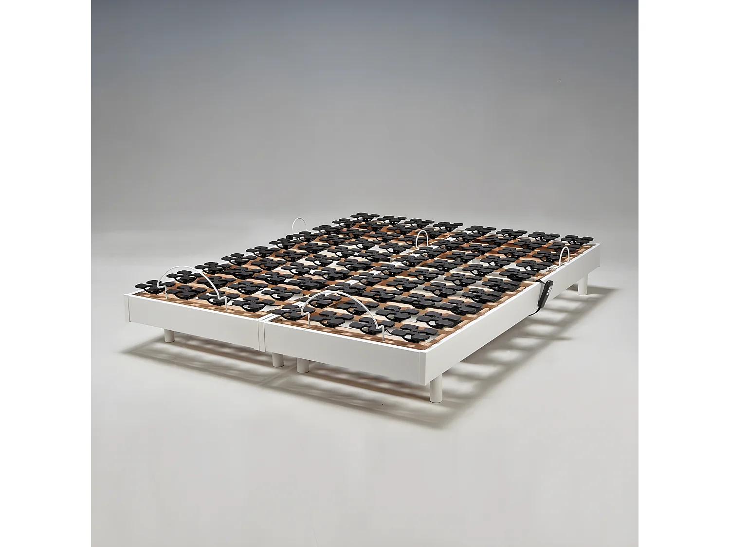 Ensemble 2 sommiers relaxation électrique FLEXPALACE 80x200 / Blanc