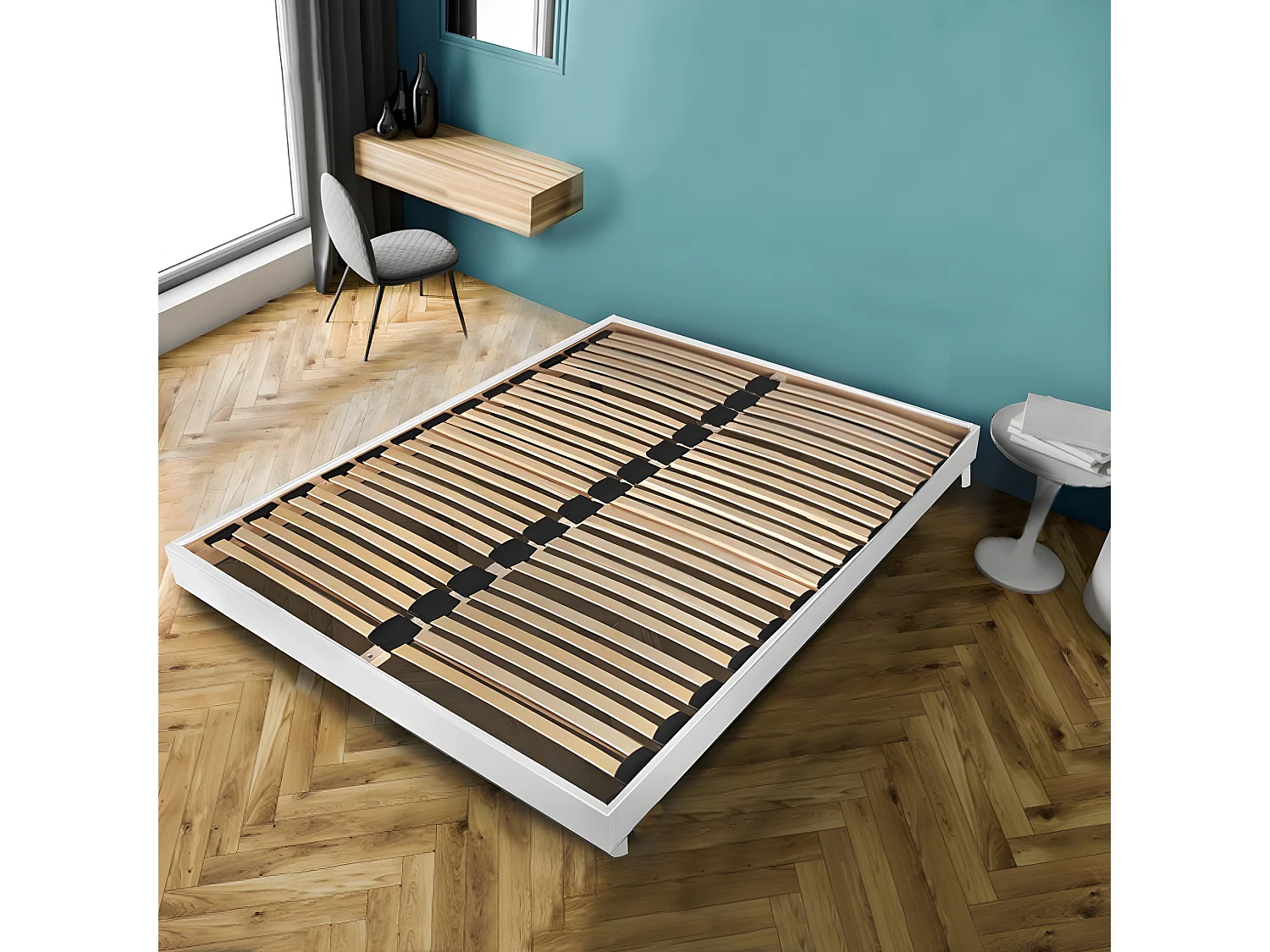 Sommier sur pied SOMKIT 180x200 / Blanc