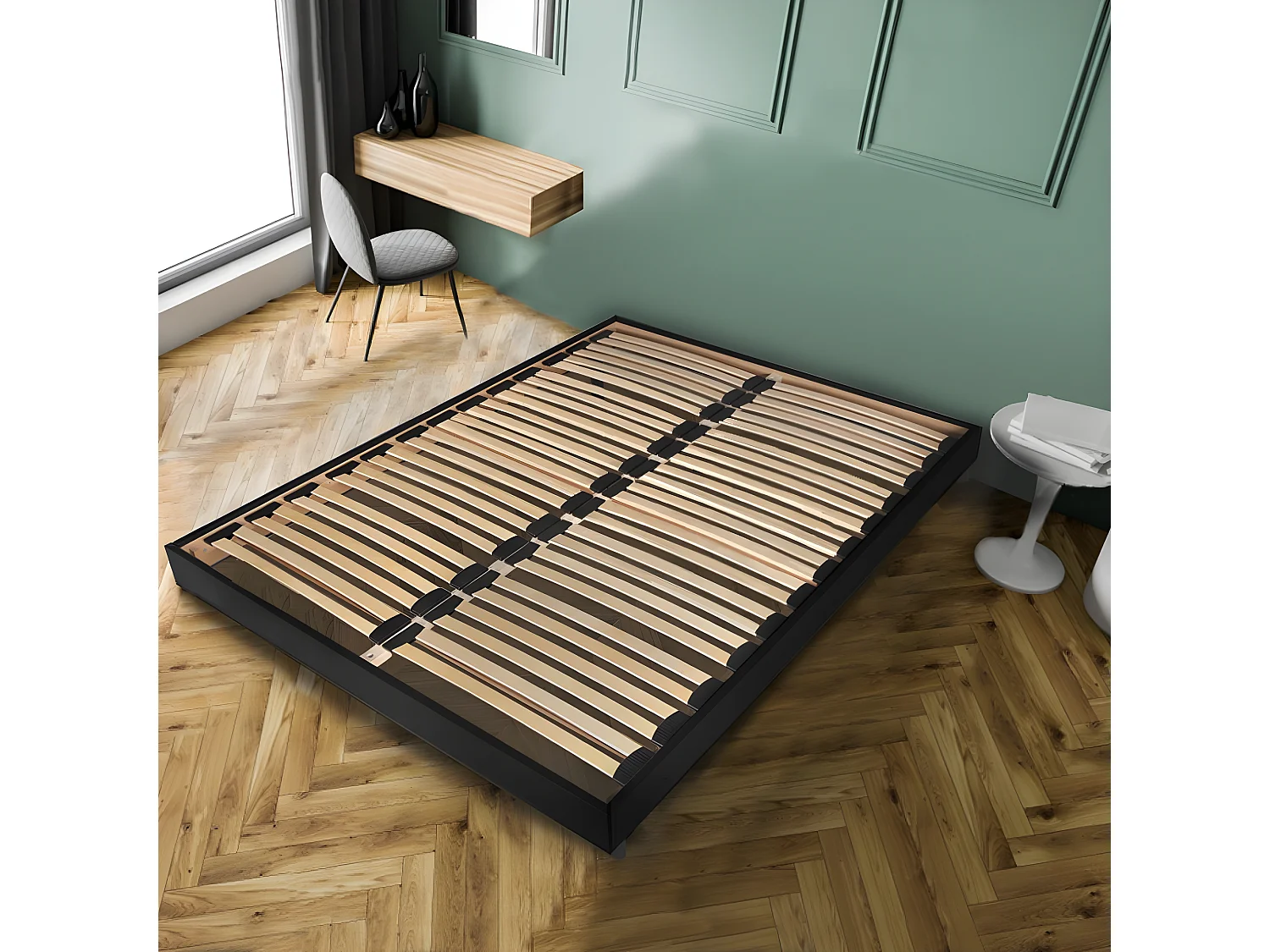 Sommier sur pied SOMKIT 180x200 / Noir