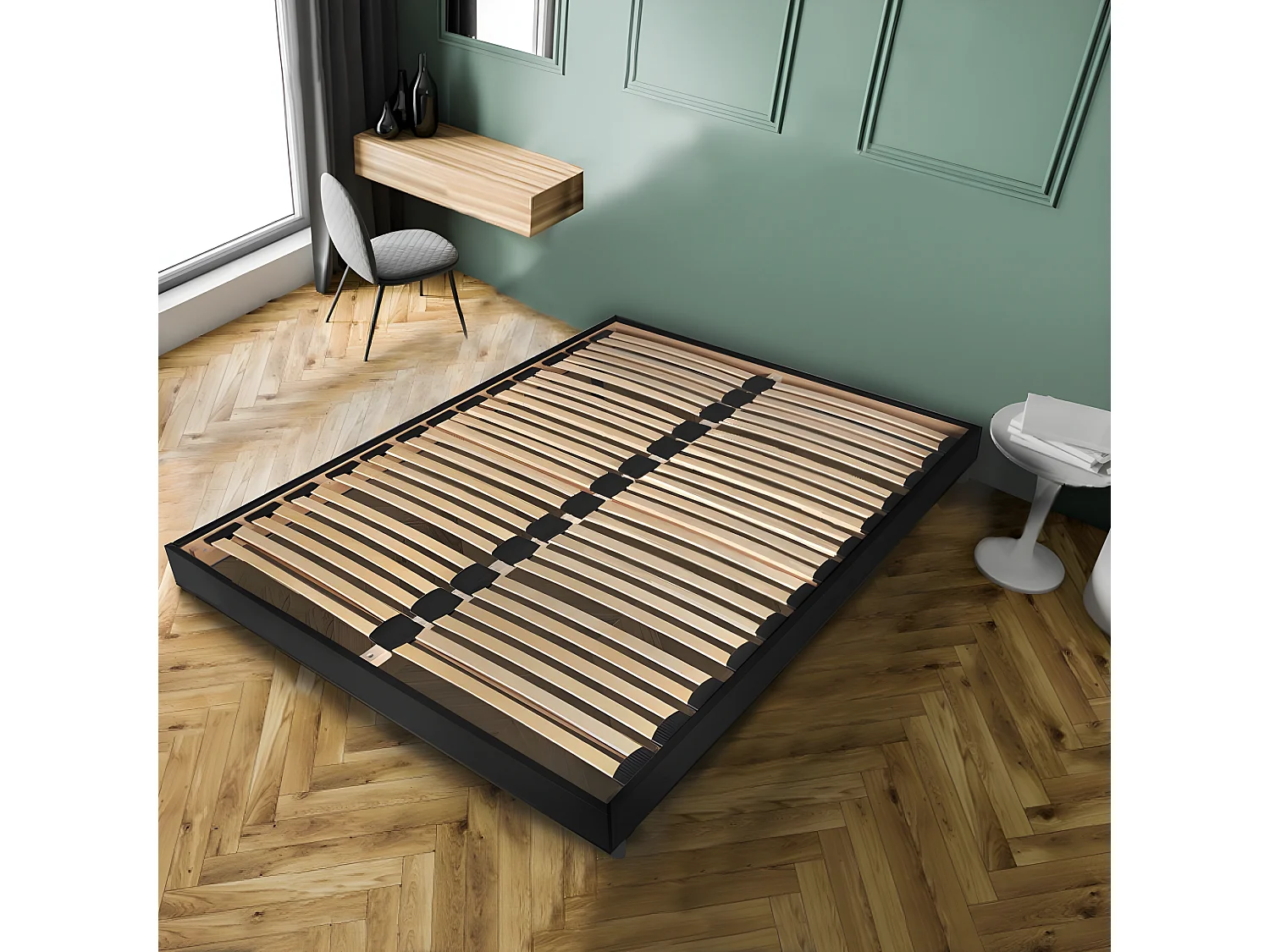 Sommier sur pied SOMKIT 140x190 / Noir