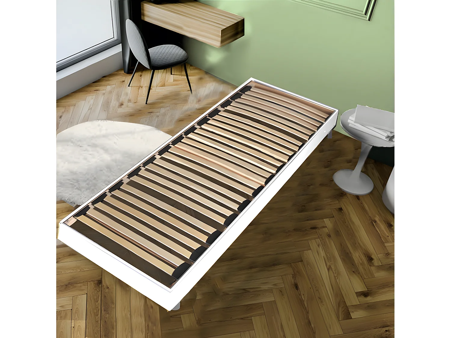 Sommier sur pied SOMKIT 90x190 / Blanc