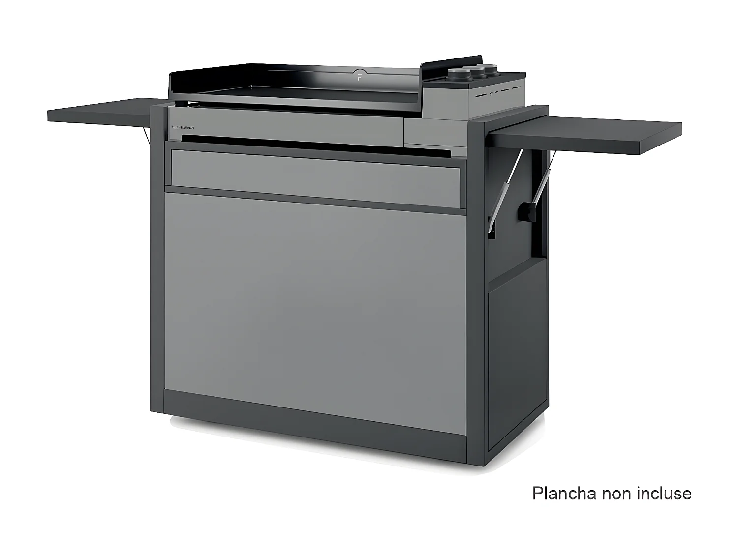 Chariot en acier fermé noir et gris clair Premium 75 - FORGE ADOUR