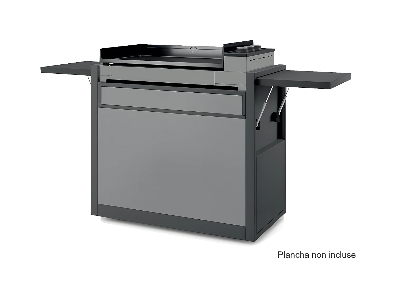 Chariot en acier fermé noir et gris clair Premium 75 - FORGE ADOUR