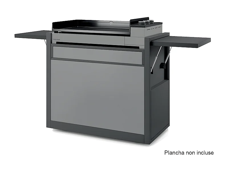 Chariot en acier fermé noir et gris clair Premium 75 - FORGE ADOUR