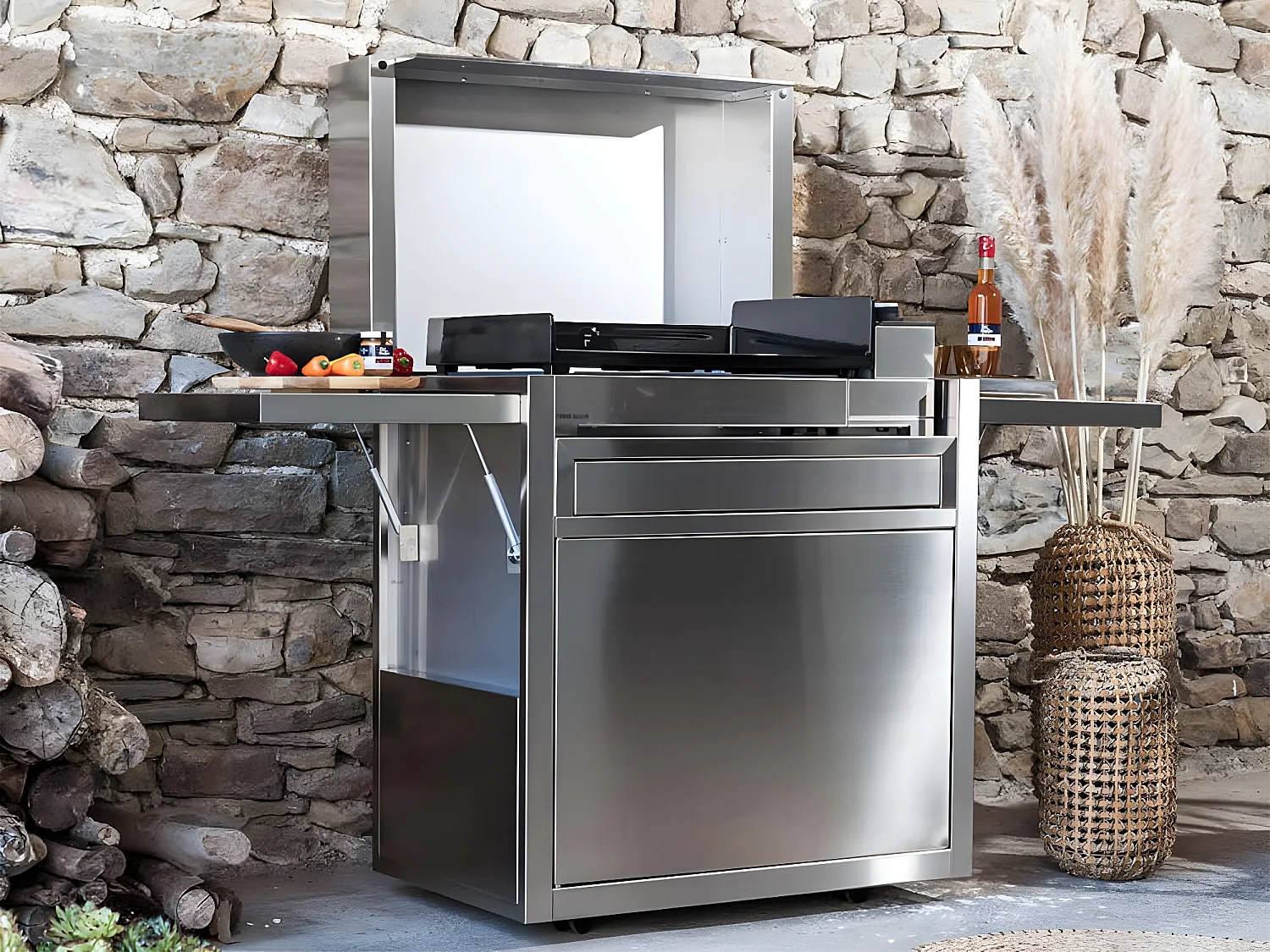 Chariot en inox Premium fermé 60 - FORGE ADOUR