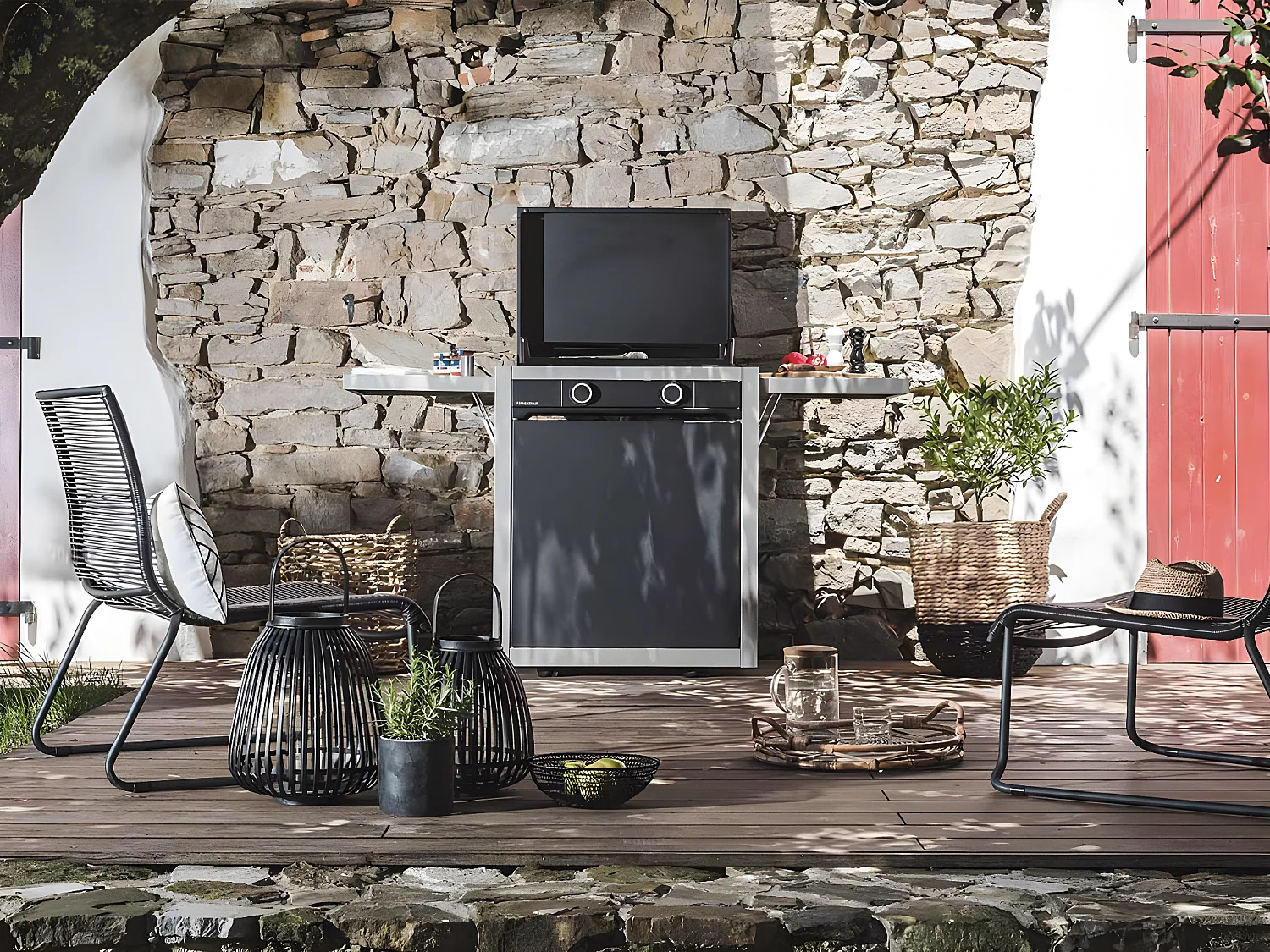 Chariot en acier Modern fermé 60 - FORGE ADOUR