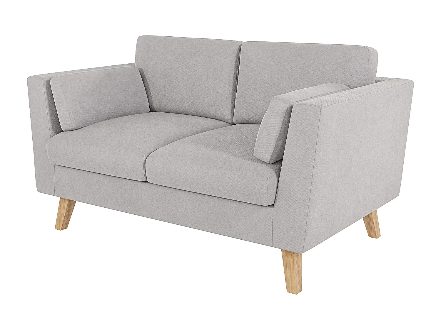 Sofa 2-Sitzer mit Holzbeinen im skandinavischen Stil Tristan