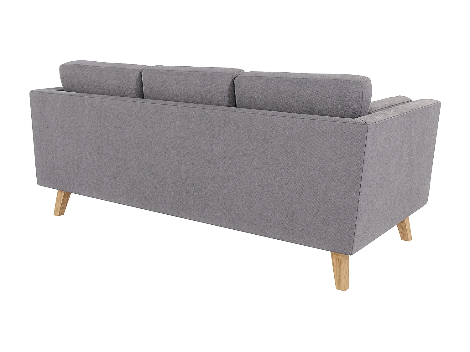 Sofa 3-Sitzer mit Holzbeinen im skandinavischen Stil Tristan