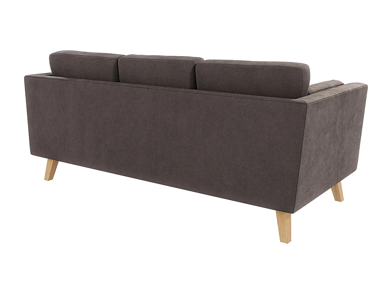 Sofa 3-Sitzer mit Holzbeinen im skandinavischen Stil Tristan