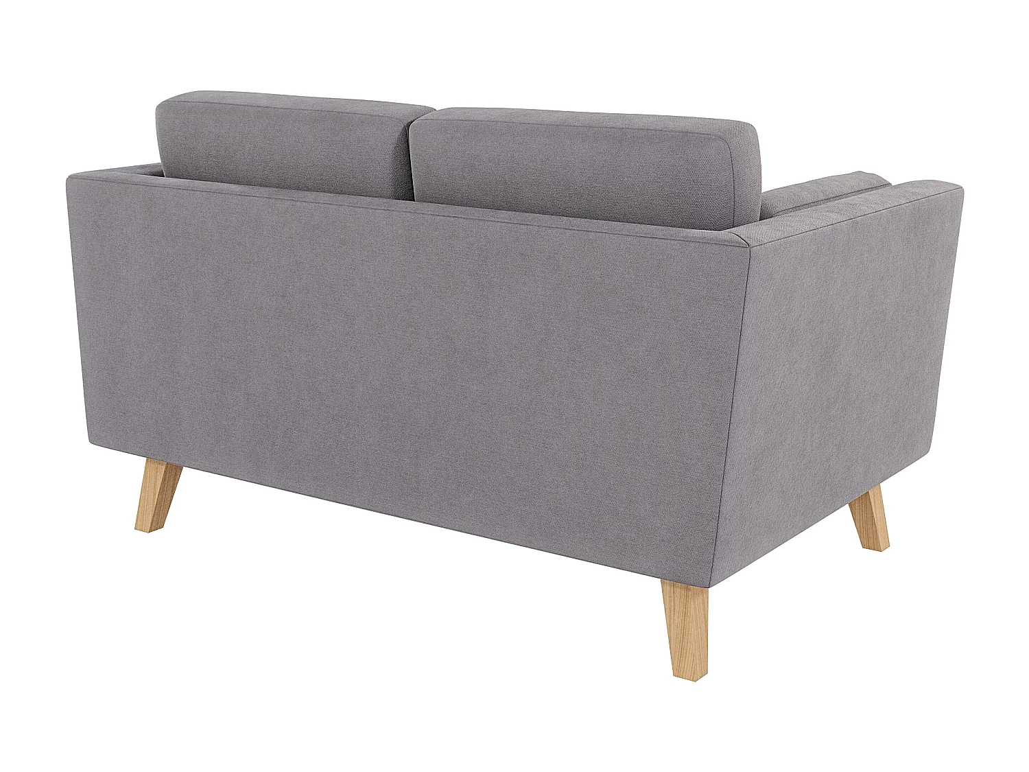 Sofa 2-Sitzer mit Holzbeinen im skandinavischen Stil Tristan