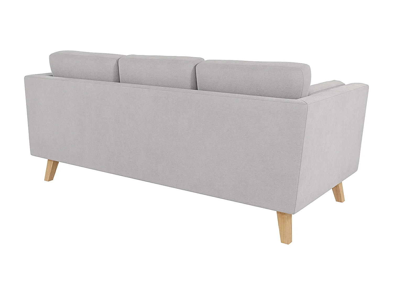 Sofa 3-Sitzer mit Holzbeinen im skandinavischen Stil Tristan