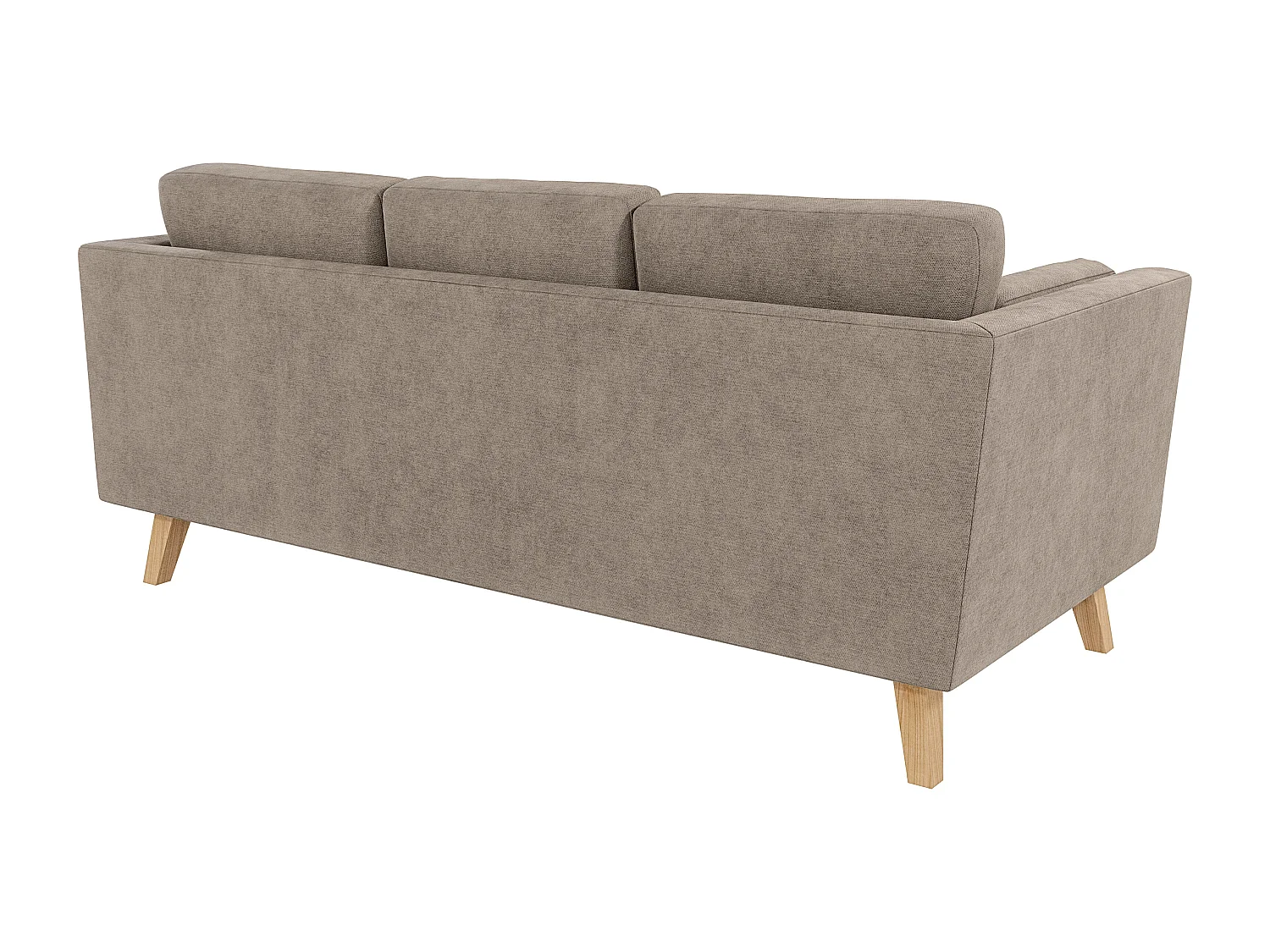 Sofa 3-Sitzer mit Holzbeinen im skandinavischen Stil Tristan