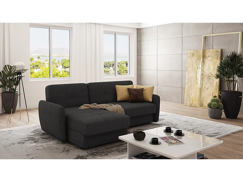 Modernes Ecksofa Victoria mit Ottomane