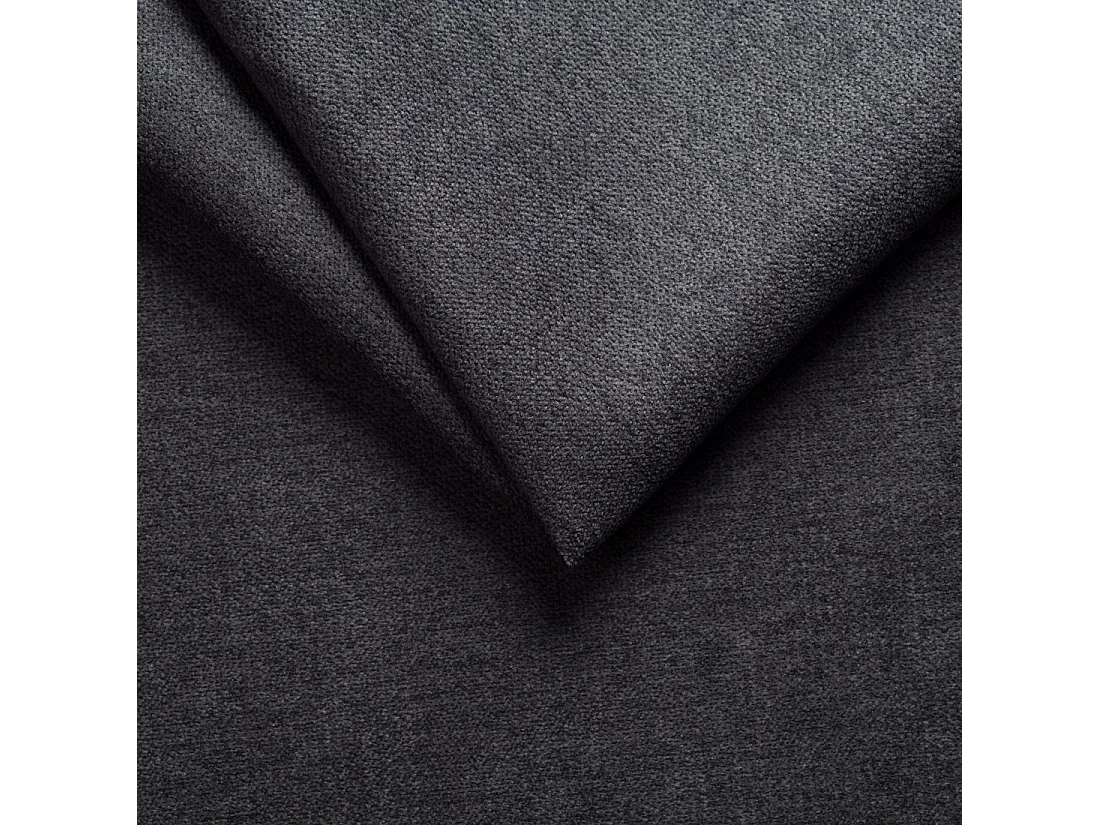Canapé d'angle convertible clic-clac 4 places en microfibre gris anthracite VICTORIA