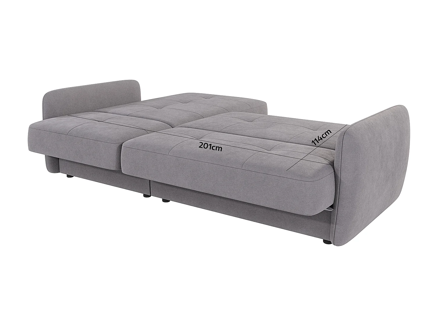 Modernes Ecksofa Victoria mit Ottomane