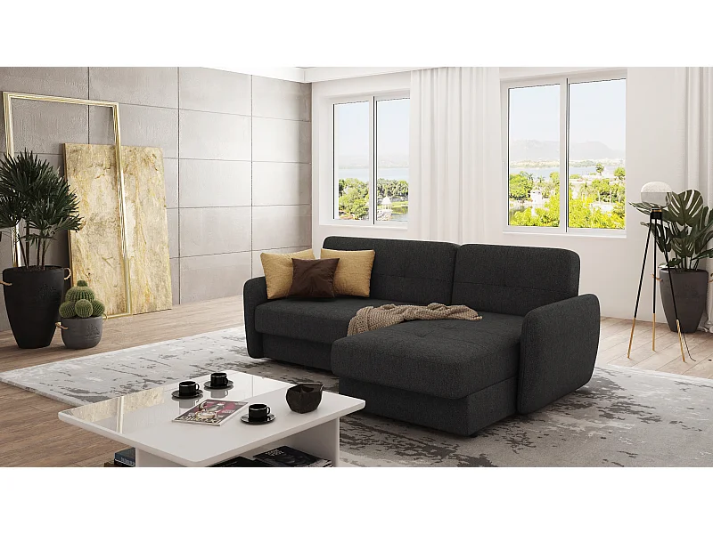 Modernes Ecksofa Victoria mit Ottomane