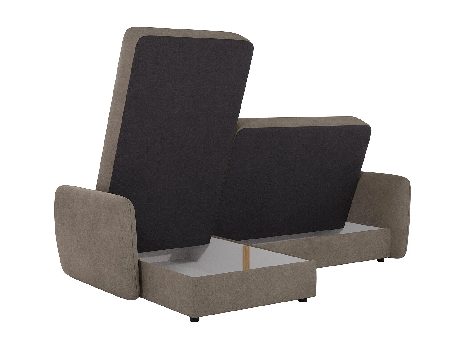 Modernes Ecksofa Victoria mit Ottomane