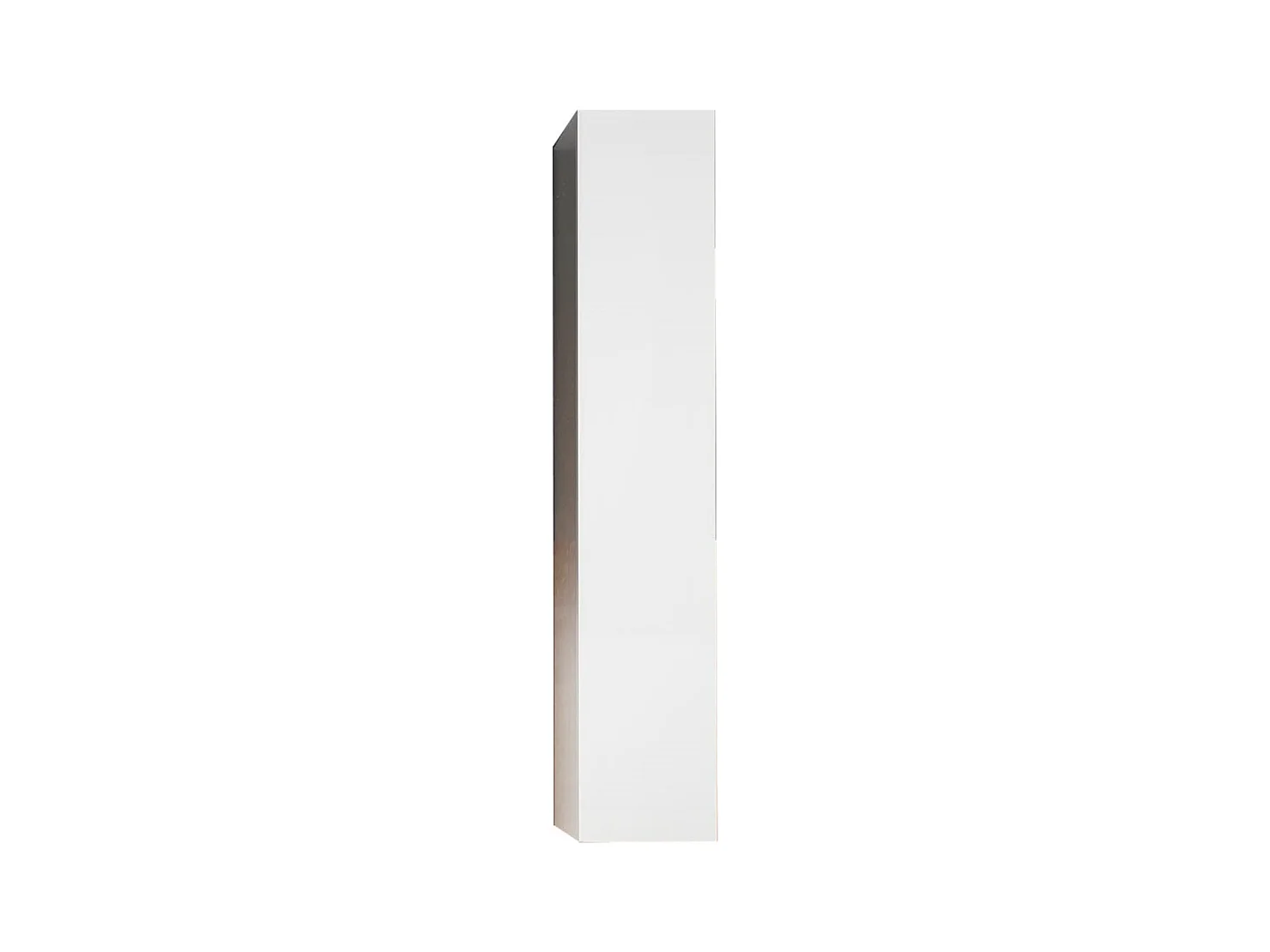 Meuble de salle de bain suspendu VIENNE – 1 porte – Blanc brillant – Design moderne