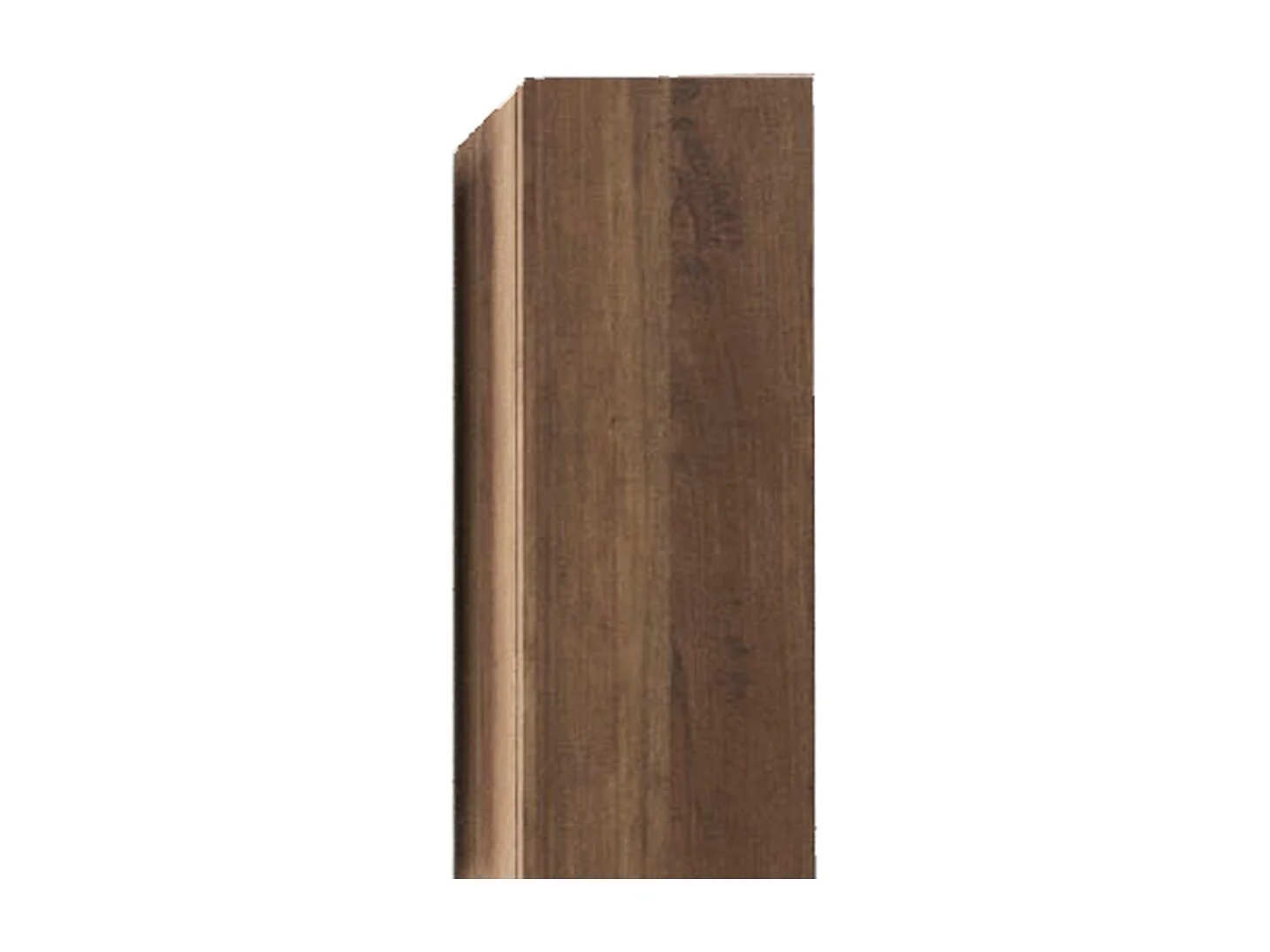 Hangend badkamermeubel FRASSI - 1 deur - Licht eiken - Modern design