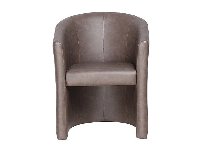 Fauteuil de salon KYOTO – Confortable – Brun foncé – Style vintage