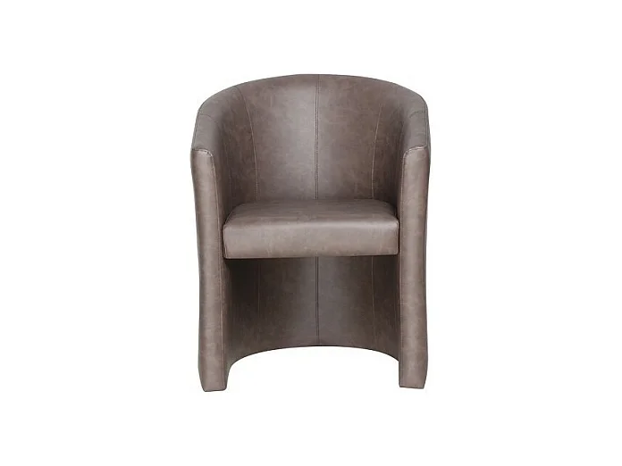 Fauteuil de salon KYOTO – Confortable – Brun foncé – Style vintage