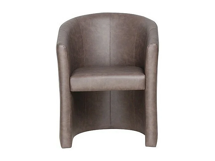 Fauteuil de salon KYOTO – Confortable – Brun foncé – Style vintage