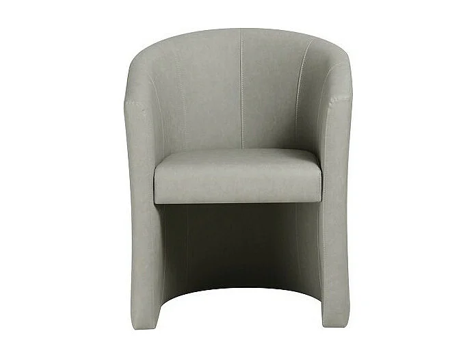 Poltrona da salotto KYOTO – Confortevole – Grigio chiaro – Stile vintage