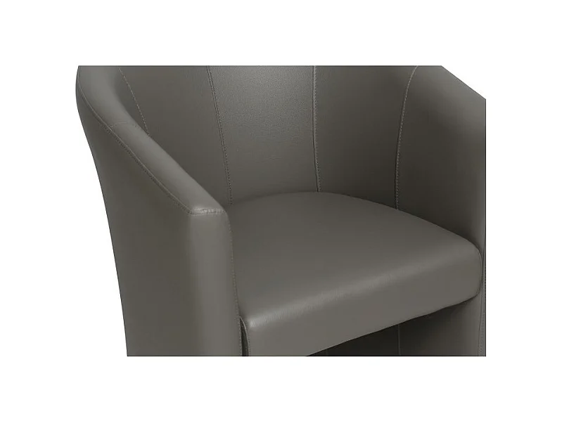 Fauteuil de salon KYOTO – Confortable – coloris gris vert – Style vintage