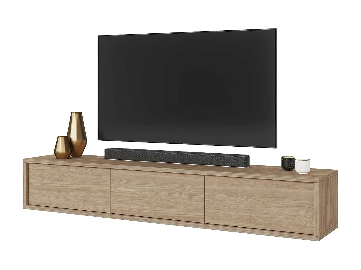 Móvel para TV 180cm coleção MAANUM. Cor carvalho claro.